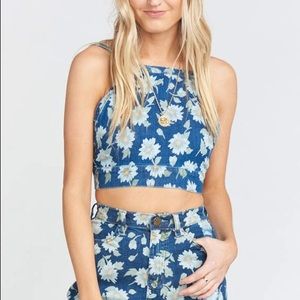 SMYM daisy crop top